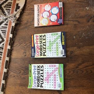 Large-Print Word-Seek Puzzle books new
